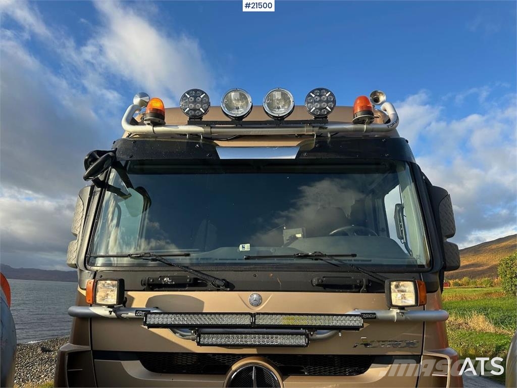 Mercedes-Benz Actros 2848 4x4+2 snow rigged hook truck. WATCH VI Sunkvežimiai su keliamuoju kabliu