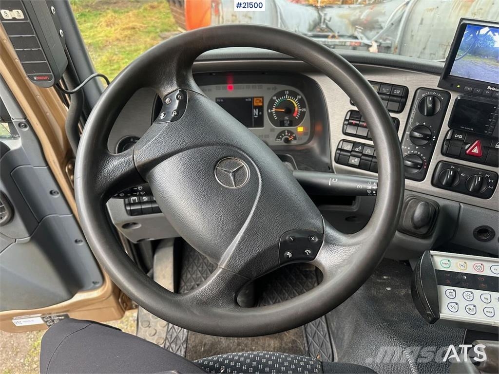 Mercedes-Benz Actros 2848 4x4+2 snow rigged hook truck. WATCH VI Sunkvežimiai su keliamuoju kabliu