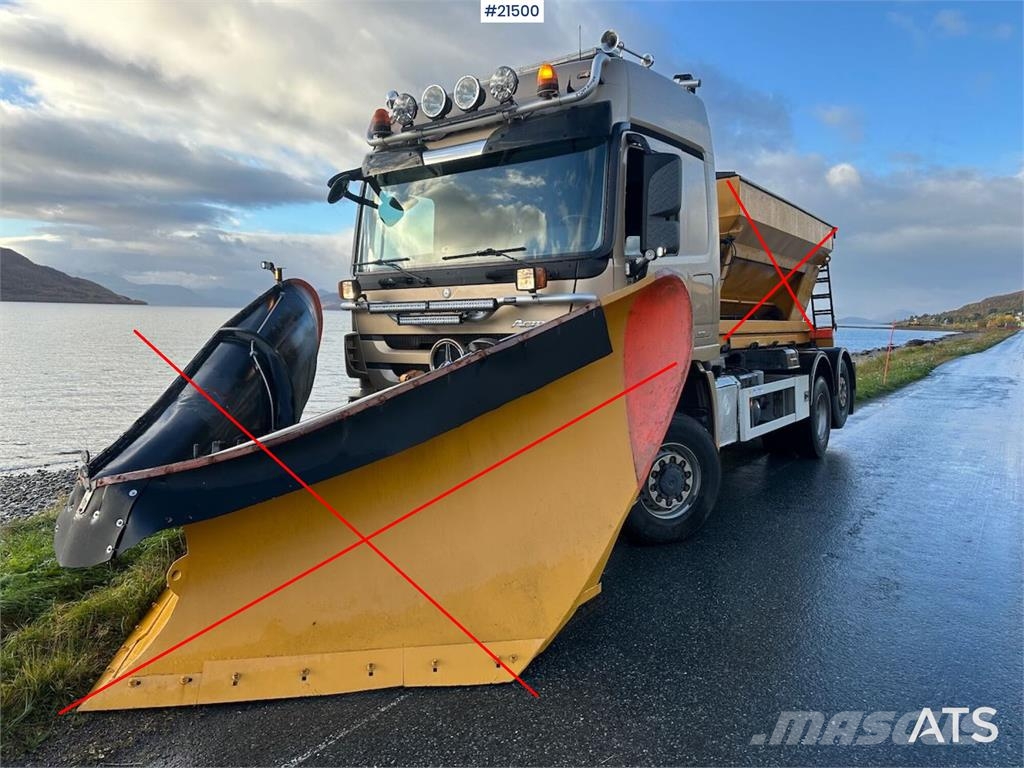 Mercedes-Benz Actros 2848 4x4+2 snow rigged hook truck. WATCH VI Sunkvežimiai su keliamuoju kabliu