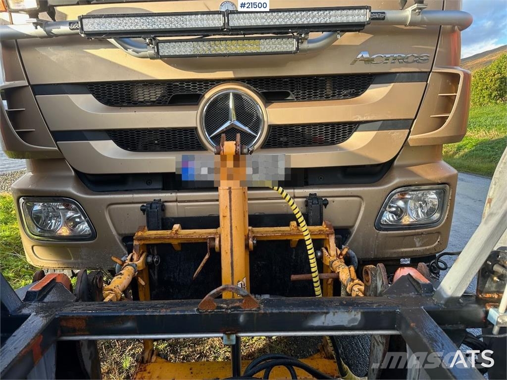 Mercedes-Benz Actros 2848 4x4+2 snow rigged hook truck. WATCH VI Sunkvežimiai su keliamuoju kabliu