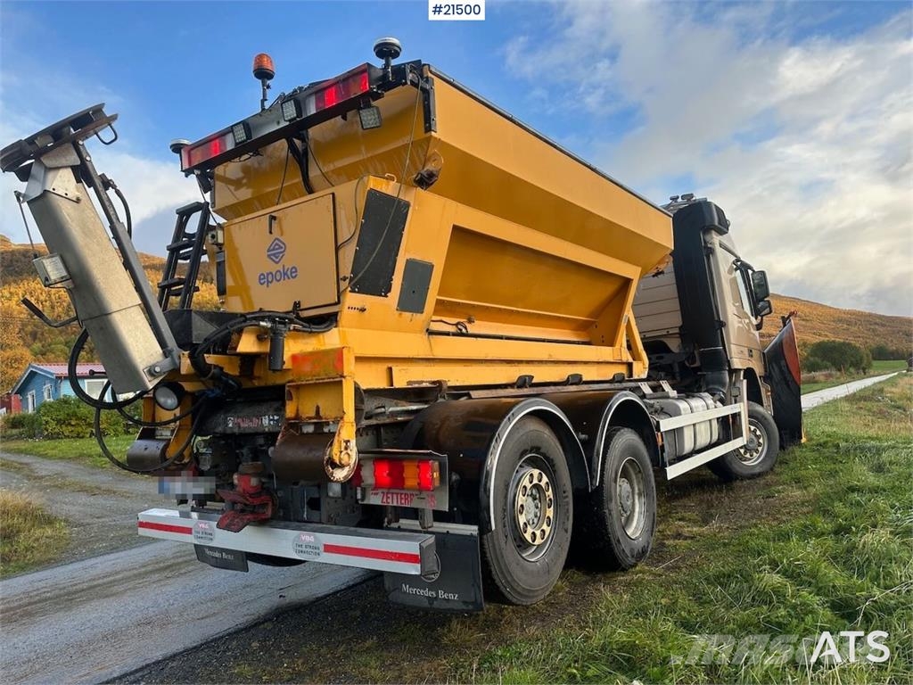 Mercedes-Benz Actros 2848 4x4+2 snow rigged hook truck. WATCH VI Sunkvežimiai su keliamuoju kabliu
