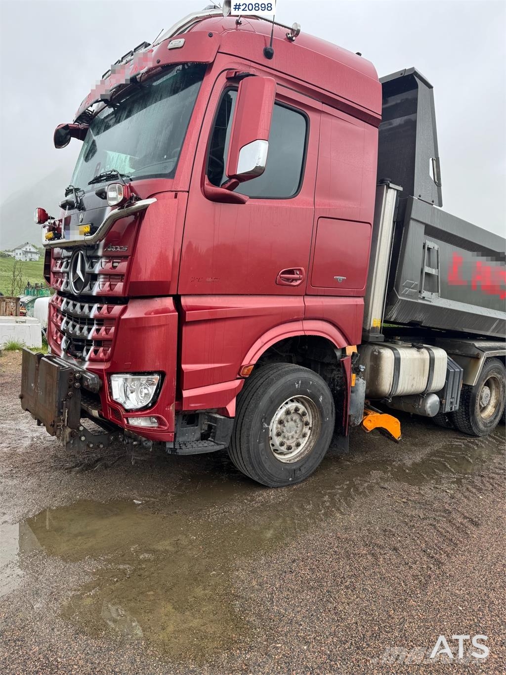 Mercedes-Benz Arocs 2858 6x4 complete plow rig w/underlying blad Camion ribaltabili