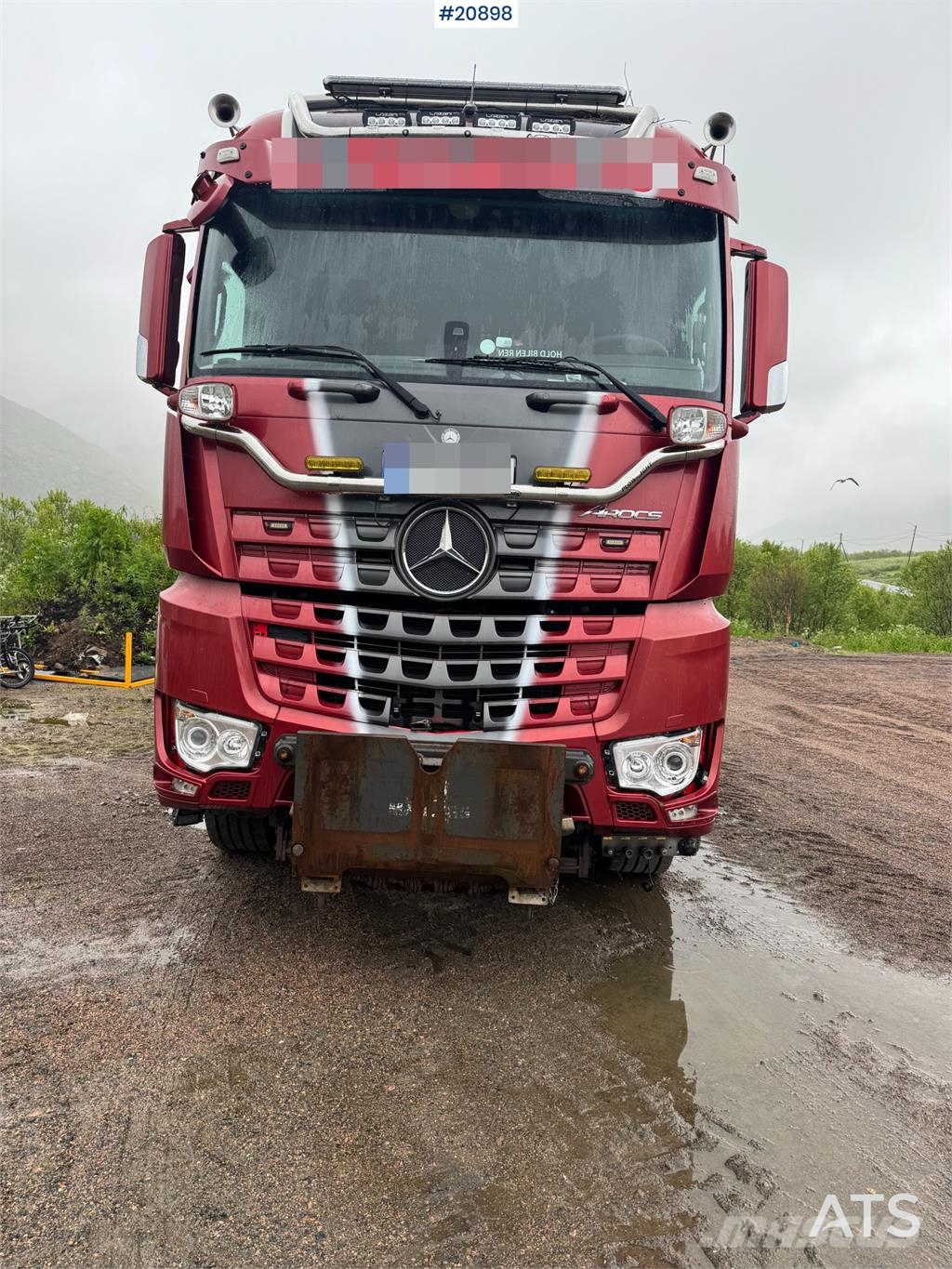Mercedes-Benz Arocs 2858 6x4 complete plow rig w/underlying blad Camion ribaltabili