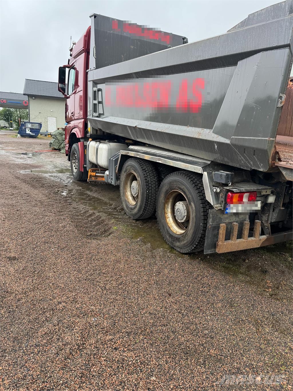 Mercedes-Benz Arocs 2858 6x4 complete plow rig w/underlying blad Camion ribaltabili