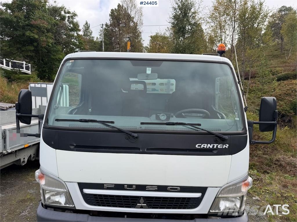 Mitsubishi Fuso 7C18 platform car w/ new AdBlue pump, Winch, Platformos/ Pakrovimas iš šono