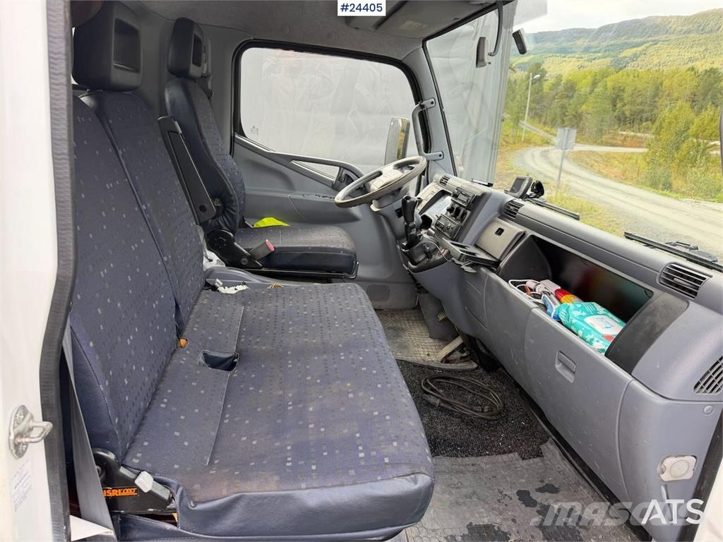 Mitsubishi Fuso 7C18 platform car w/ new AdBlue pump, Winch, Platformos/ Pakrovimas iš šono