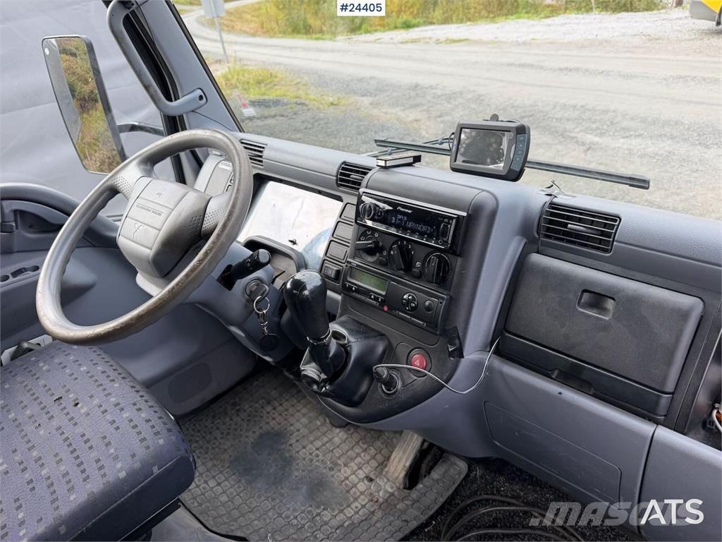 Mitsubishi Fuso 7C18 platform car w/ new AdBlue pump, Winch, Platformos/ Pakrovimas iš šono