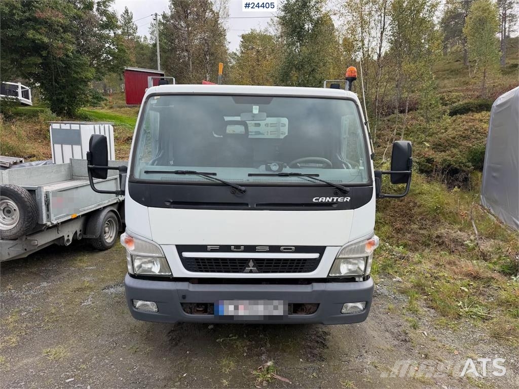 Mitsubishi Fuso 7C18 platform car w/ new AdBlue pump, Winch, Platformos/ Pakrovimas iš šono