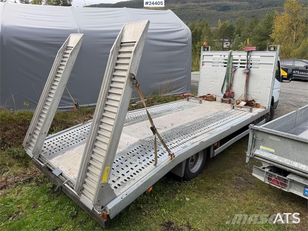 Mitsubishi Fuso 7C18 platform car w/ new AdBlue pump, Winch, Platformos/ Pakrovimas iš šono