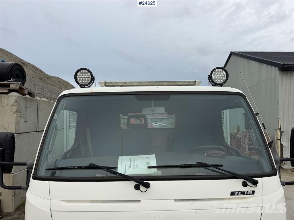 Mitsubishi Fuso Canter 4x2 with rear-mounted crane. Recently Kranbil