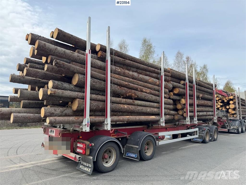 Närko 4-axle Timber Trailer Anhænger til tømmer
