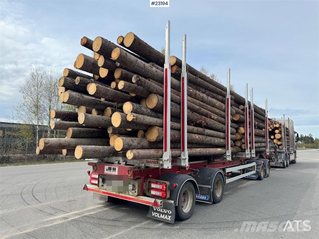 Närko 4-axle Timber Trailer Anhænger til tømmer