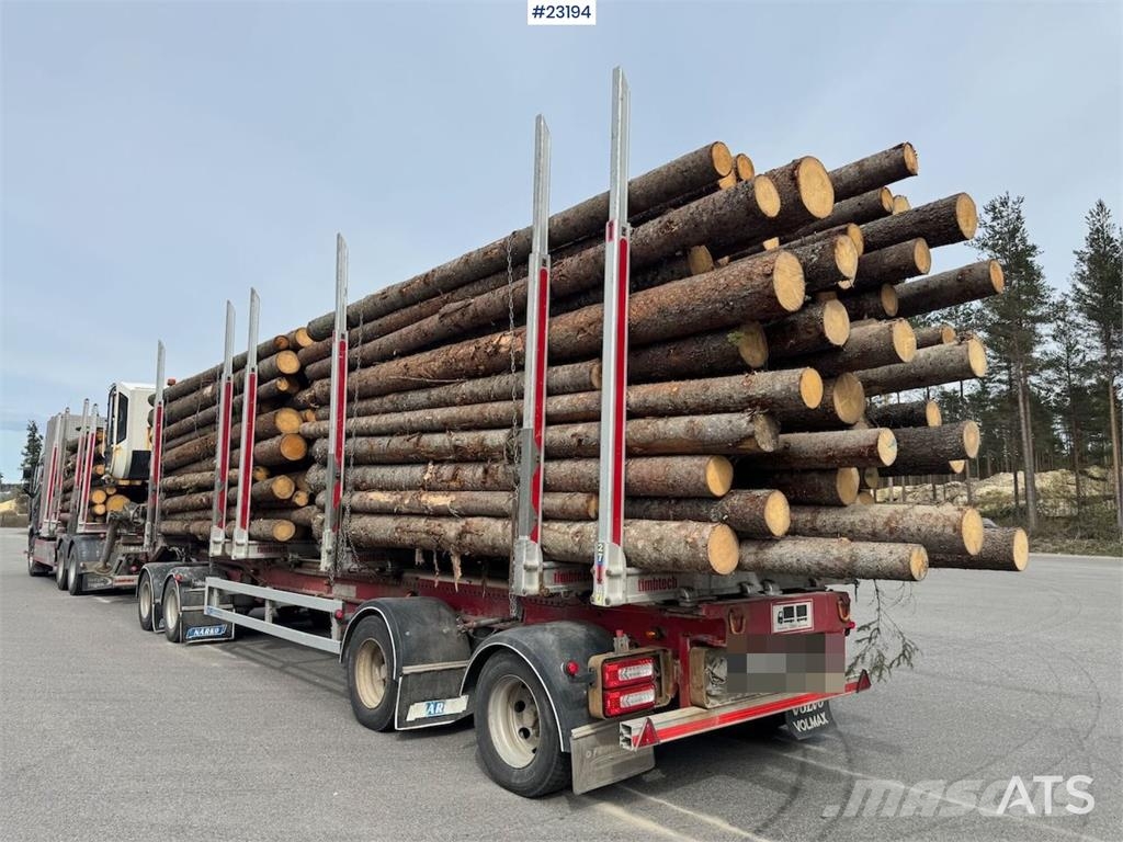 Närko 4-axle Timber Trailer Anhænger til tømmer