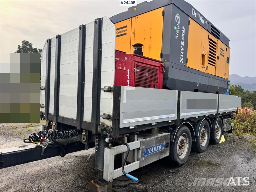 Närko Flatbed Trailer – Only 26,000 km! Platformos / Pakrovimas iš šono