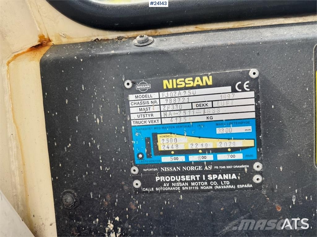 Nissan FJ02A25U Forklift Electric forklifts