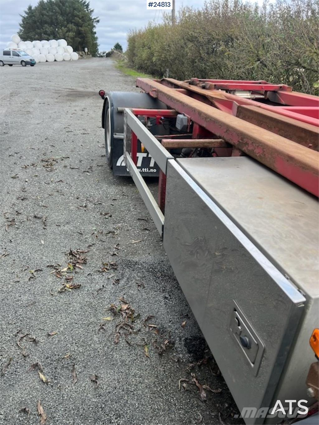 Norslep 3 akslet Hooklift Trailer Skip loader trailers