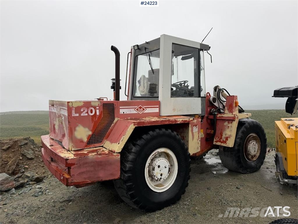 O&K L20i wheel loader with bucket. Repair object Kolové nakladače