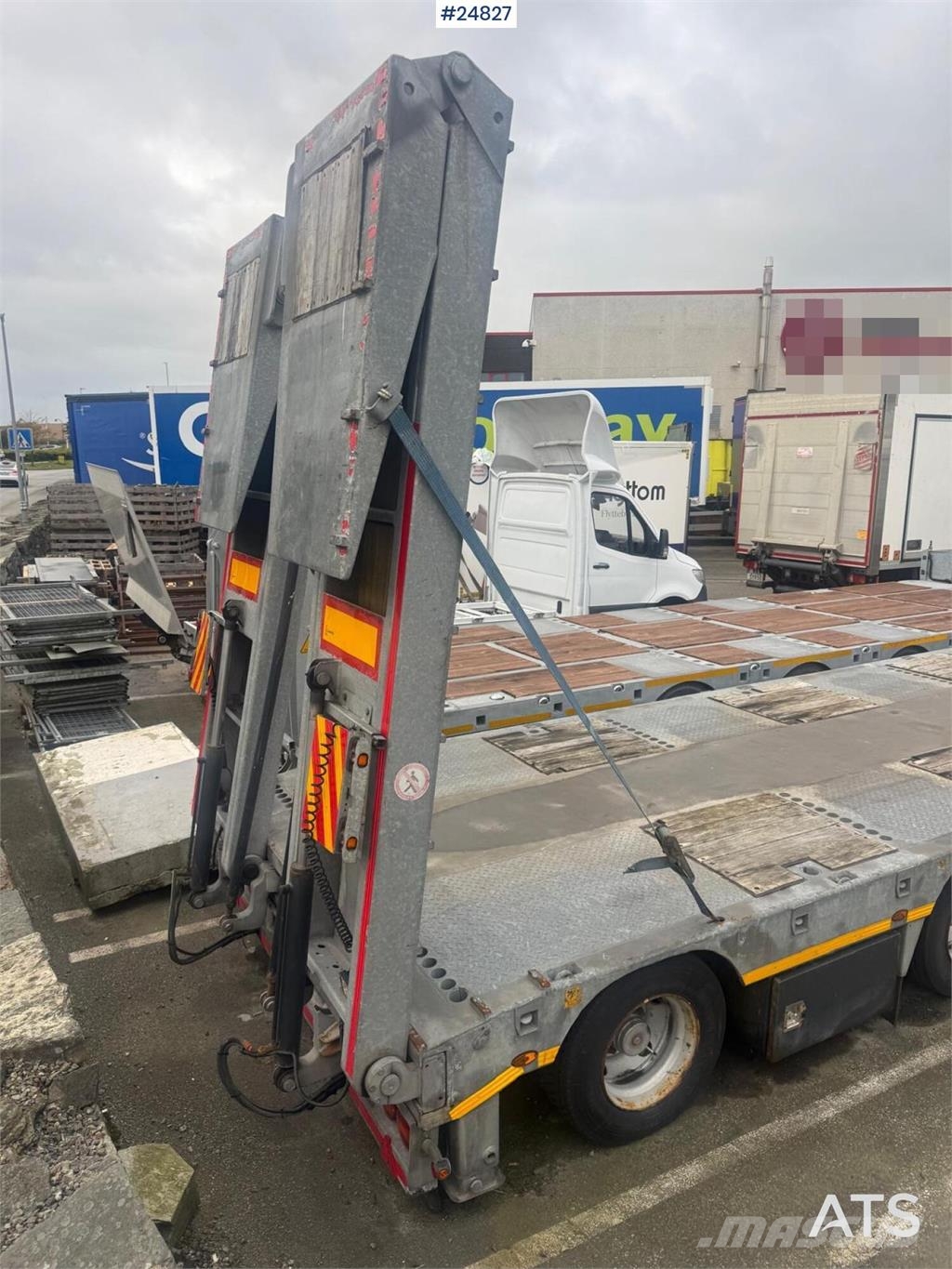  Ozmen Damper 4-Axle Low Loader with Hydraulic Load Caricatore basso