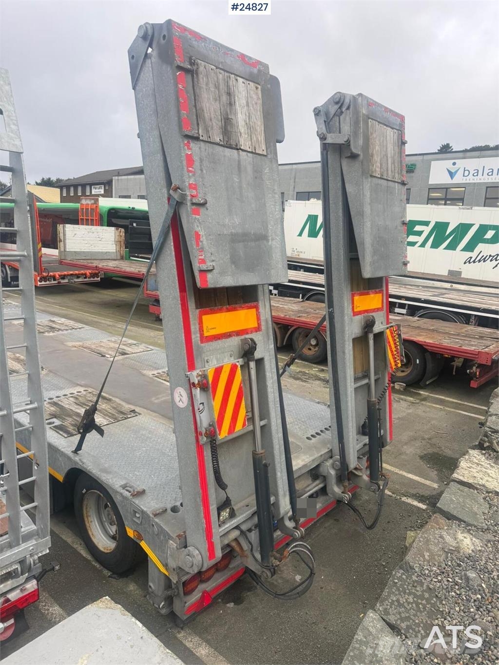  Ozmen Damper 4-Axle Low Loader with Hydraulic Load Caricatore basso