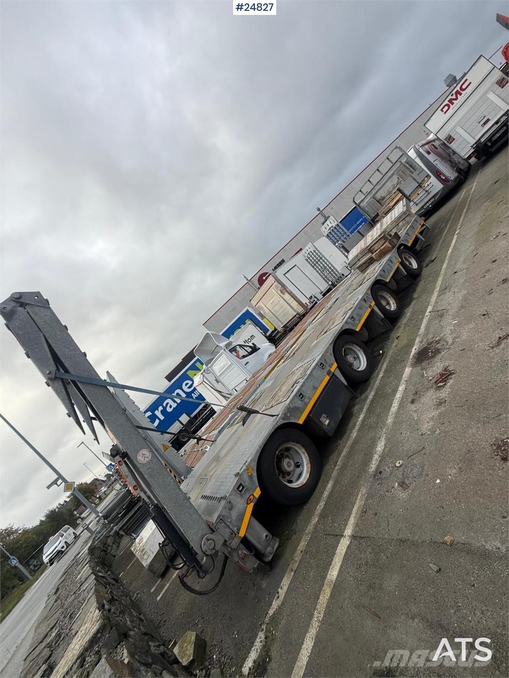  Ozmen Damper 4-Axle Low Loader with Hydraulic Load Caricatore basso
