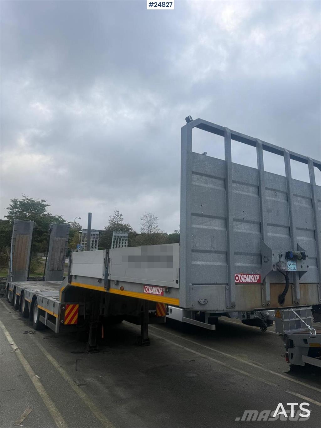  Ozmen Damper 4-Axle Low Loader with Hydraulic Load Caricatore basso