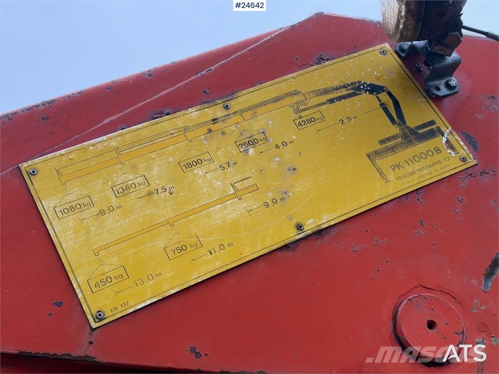 Palfinger PK11000 Crane with Welding Mounts Load handling accessories