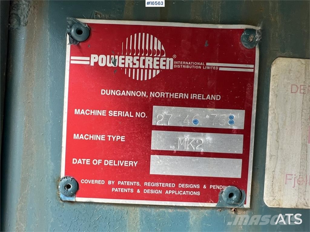 Powerscreen MK 2 Quarry sieve Screeners