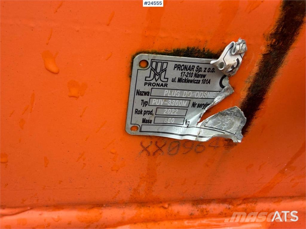 Pronar PUV-3300M V-Plough Transport - drugo
