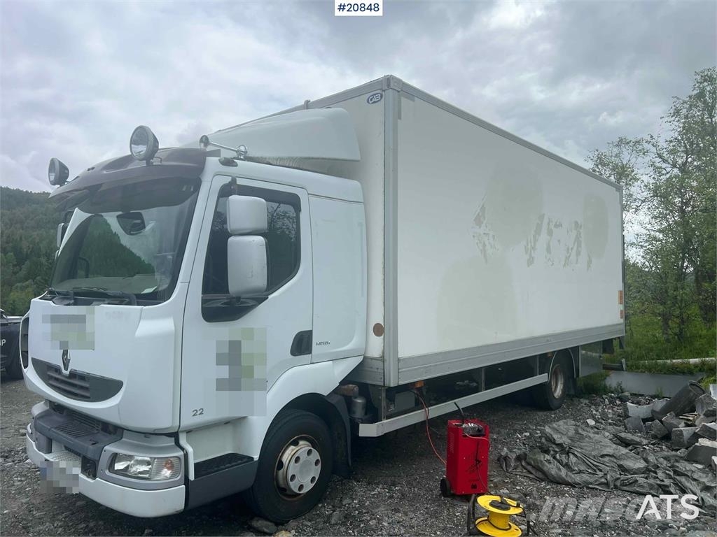 Renault midlum Camiones con caja de remolque