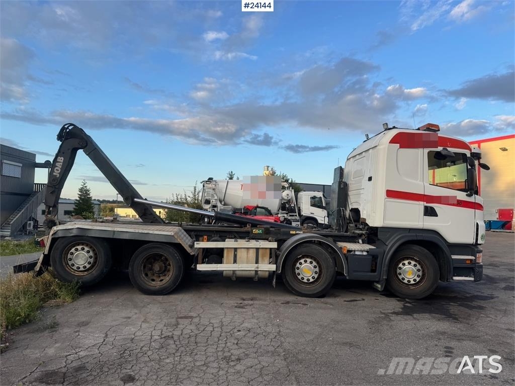 Scania G480 8x2 Hooklift Truck with Crane Hydraulics WATC شاحنات الرافعات الخطافية