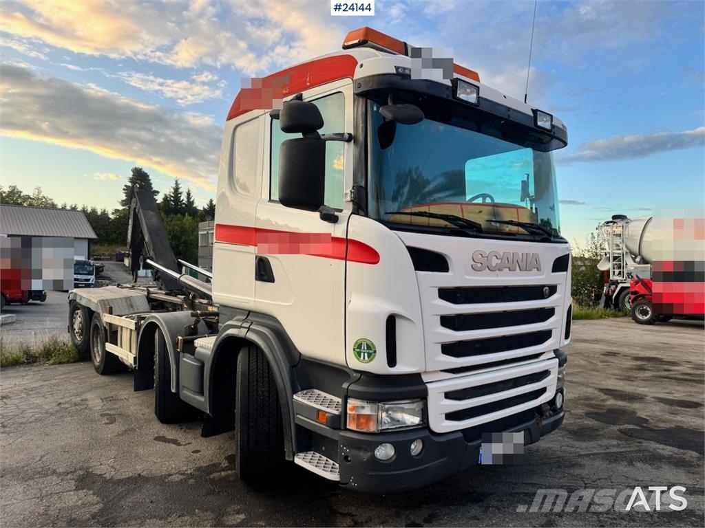 Scania G480 8x2 Hooklift Truck with Crane Hydraulics WATC شاحنات الرافعات الخطافية