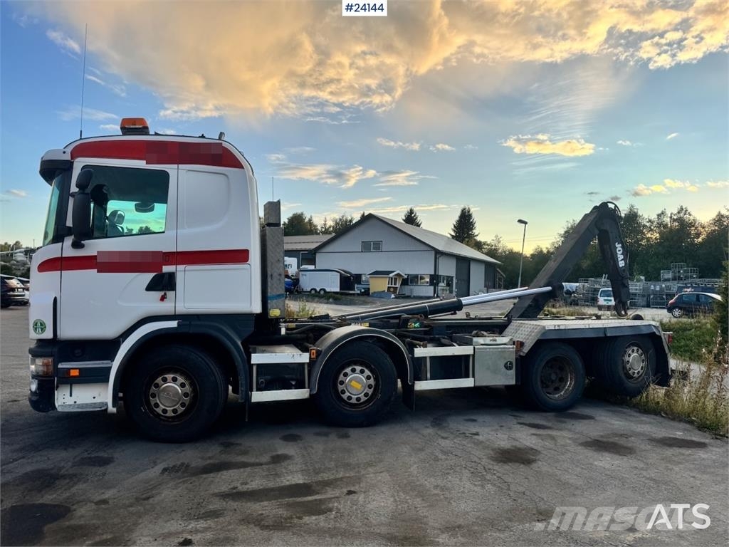 Scania G480 8x2 Hooklift Truck with Crane Hydraulics WATC شاحنات الرافعات الخطافية
