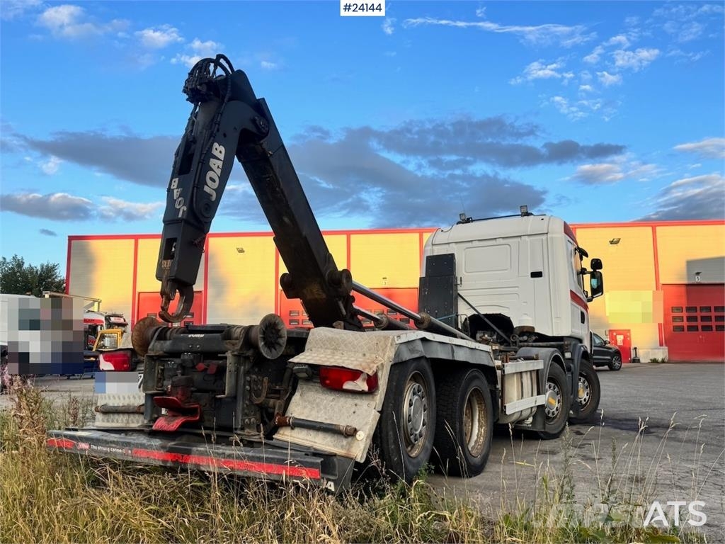 Scania G480 8x2 Hooklift Truck with Crane Hydraulics WATC شاحنات الرافعات الخطافية