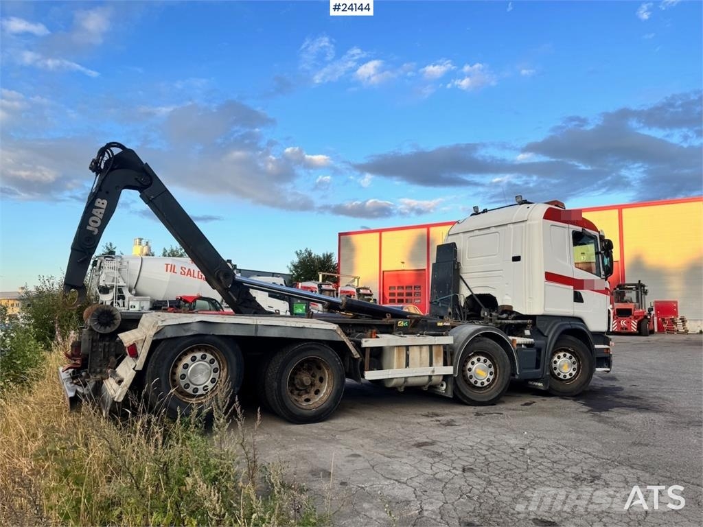 Scania G480 8x2 Hooklift Truck with Crane Hydraulics WATC شاحنات الرافعات الخطافية
