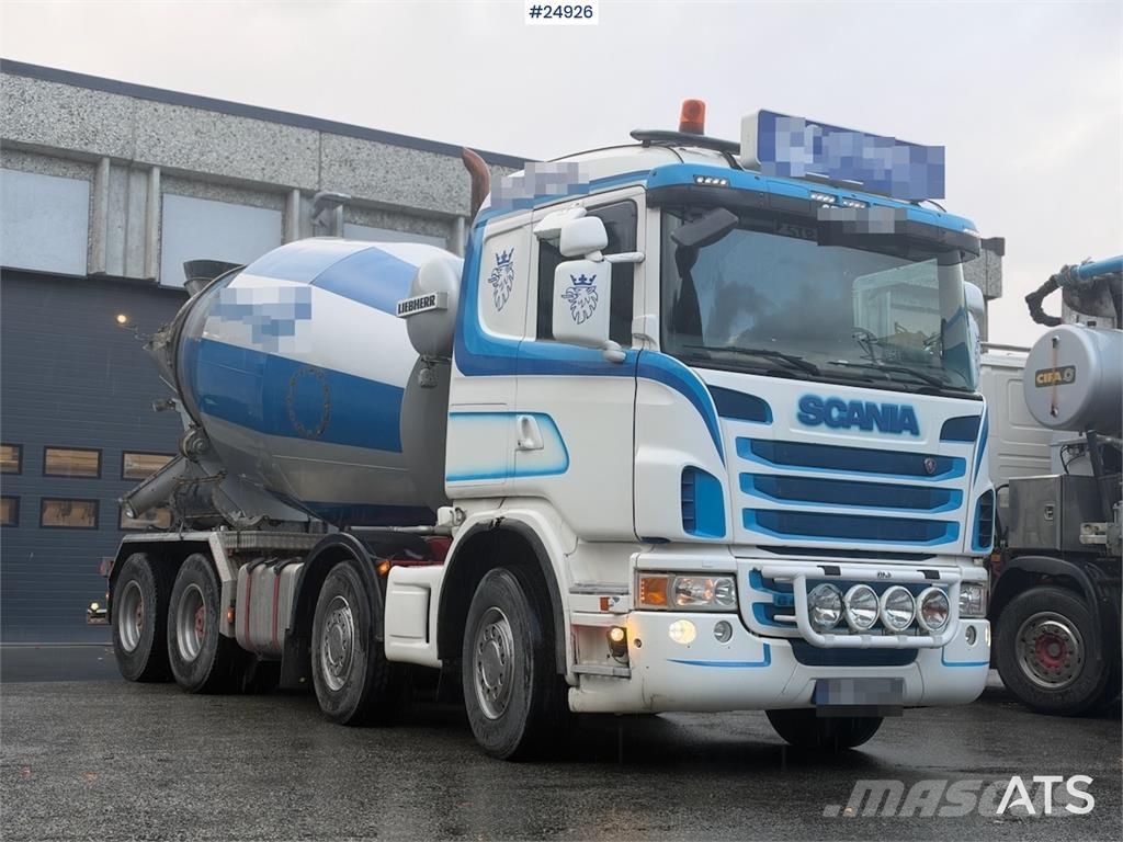 Scania G480 8x4 Concrete mixer truck with Liebherr bodywo Betonvežiai