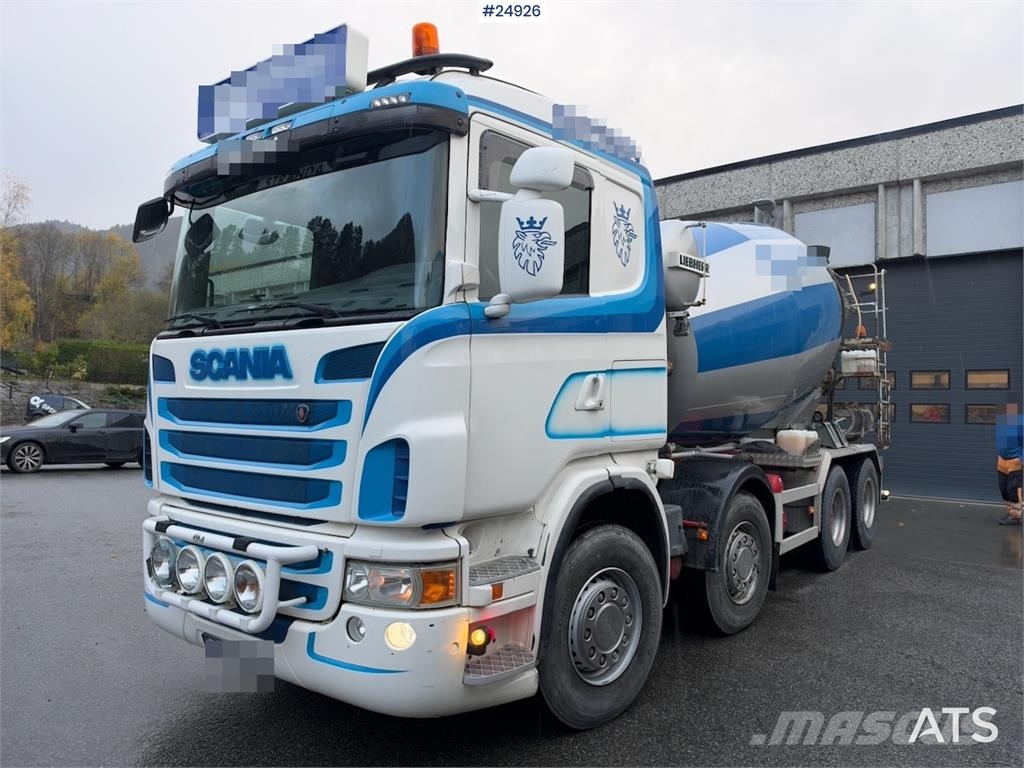 Scania G480 8x4 Concrete mixer truck with Liebherr bodywo Betonvežiai