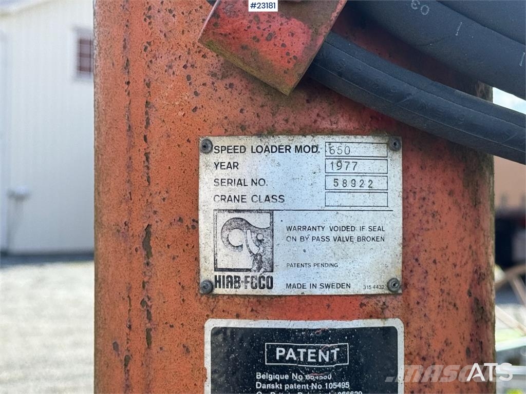 Scania LS110 Bonnet Truck – Tipper/Crane Truck – HIAB 650 Kranbil