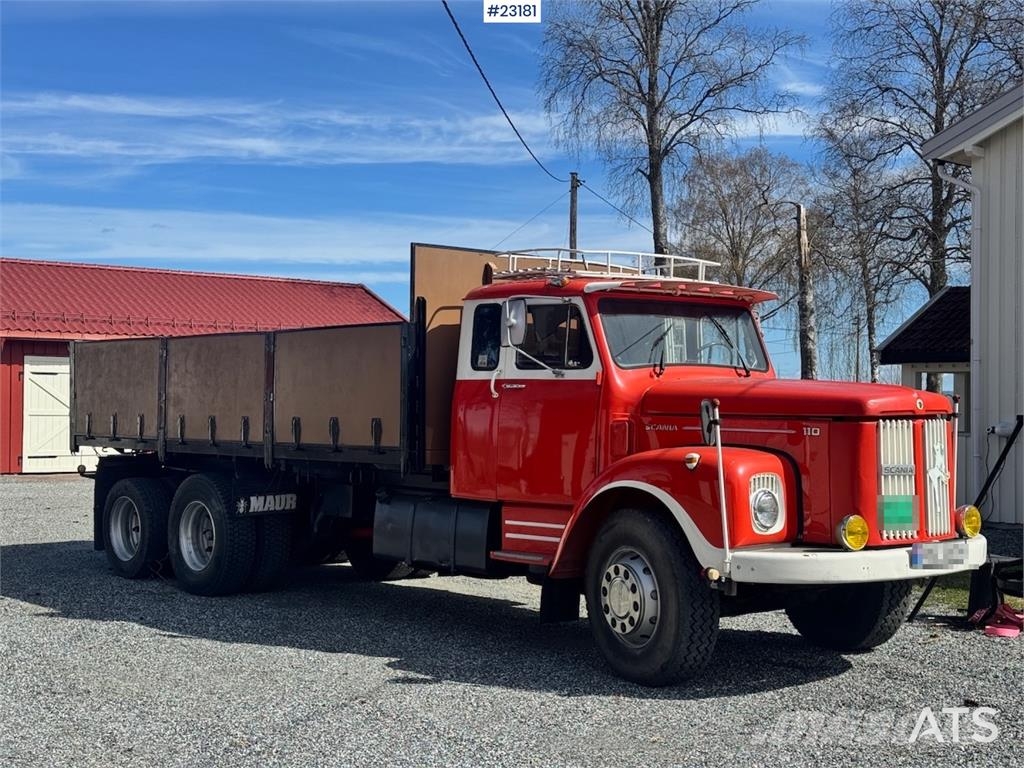 Scania LS110 Bonnet Truck – Tipper/Crane Truck – HIAB 650 Kranbil