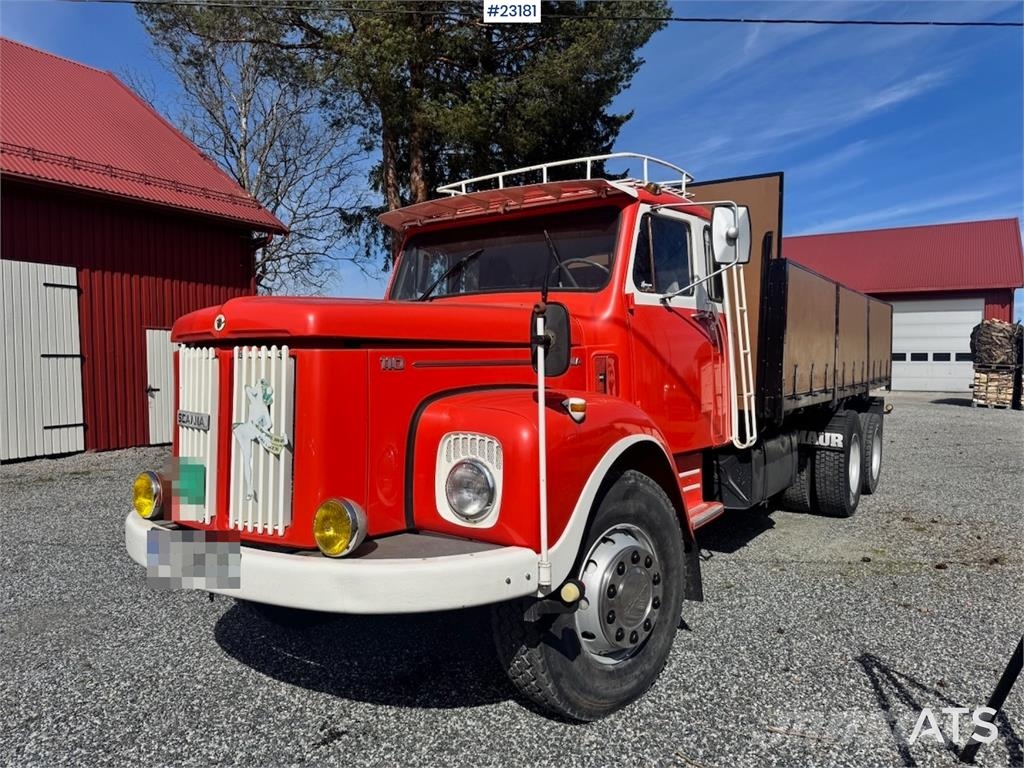 Scania LS110 Bonnet Truck – Tipper/Crane Truck – HIAB 650 Kranbil