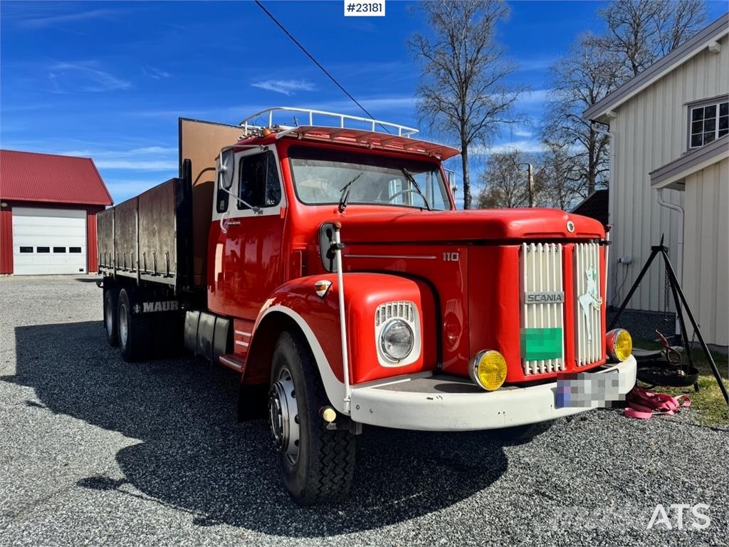 Scania LS110 Bonnet Truck – Tipper/Crane Truck – HIAB 650 Kranbil