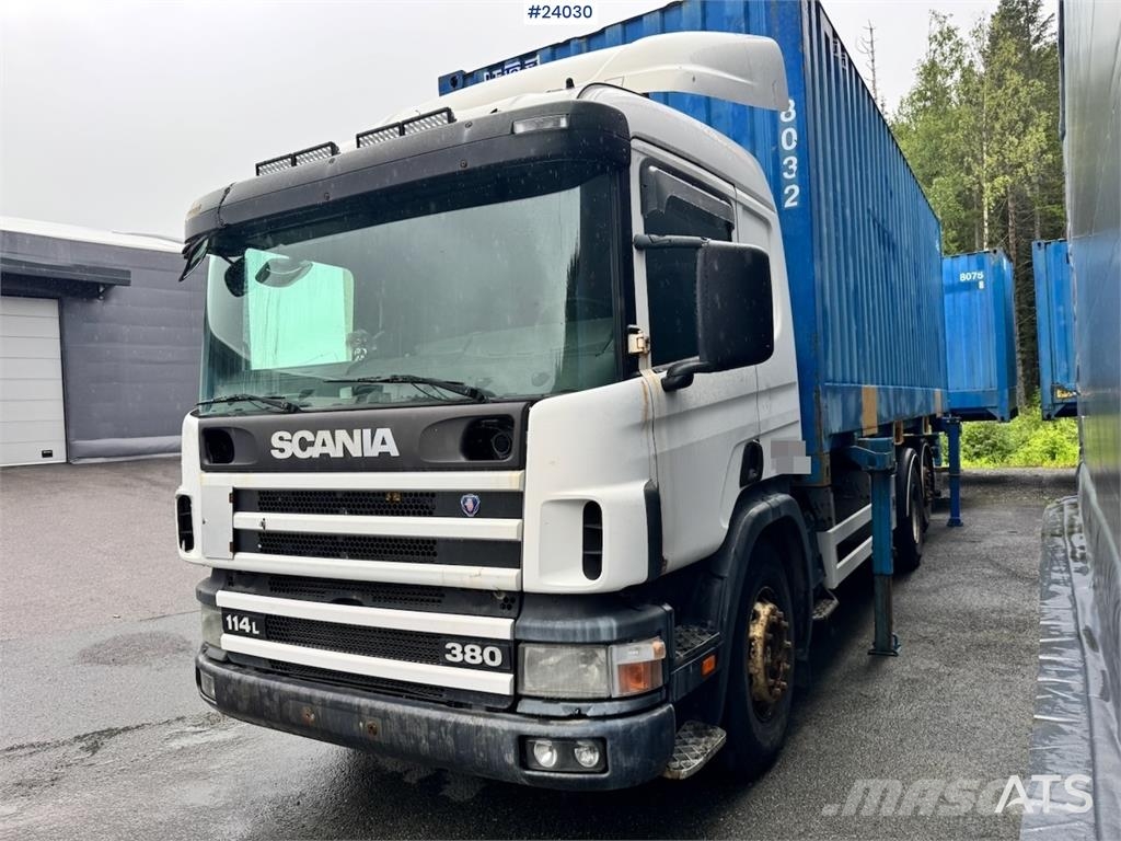 Scania P114 Container Truck with Tail Lift Camiones portacontenedores