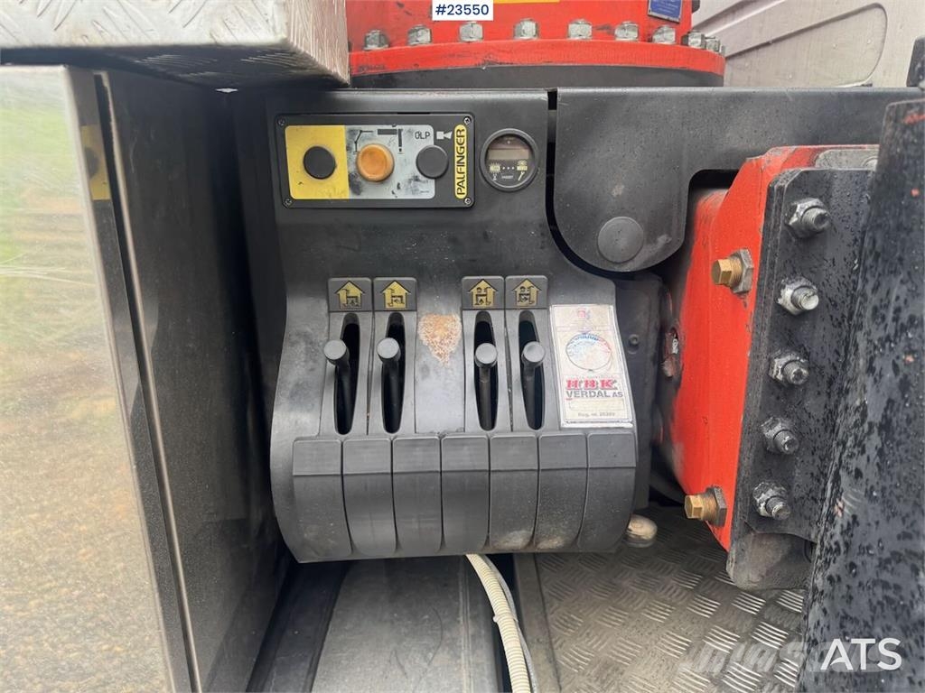 Scania P124 Tridem Hooklift & Crane Truck – Hooklift Cont 크레인 트럭