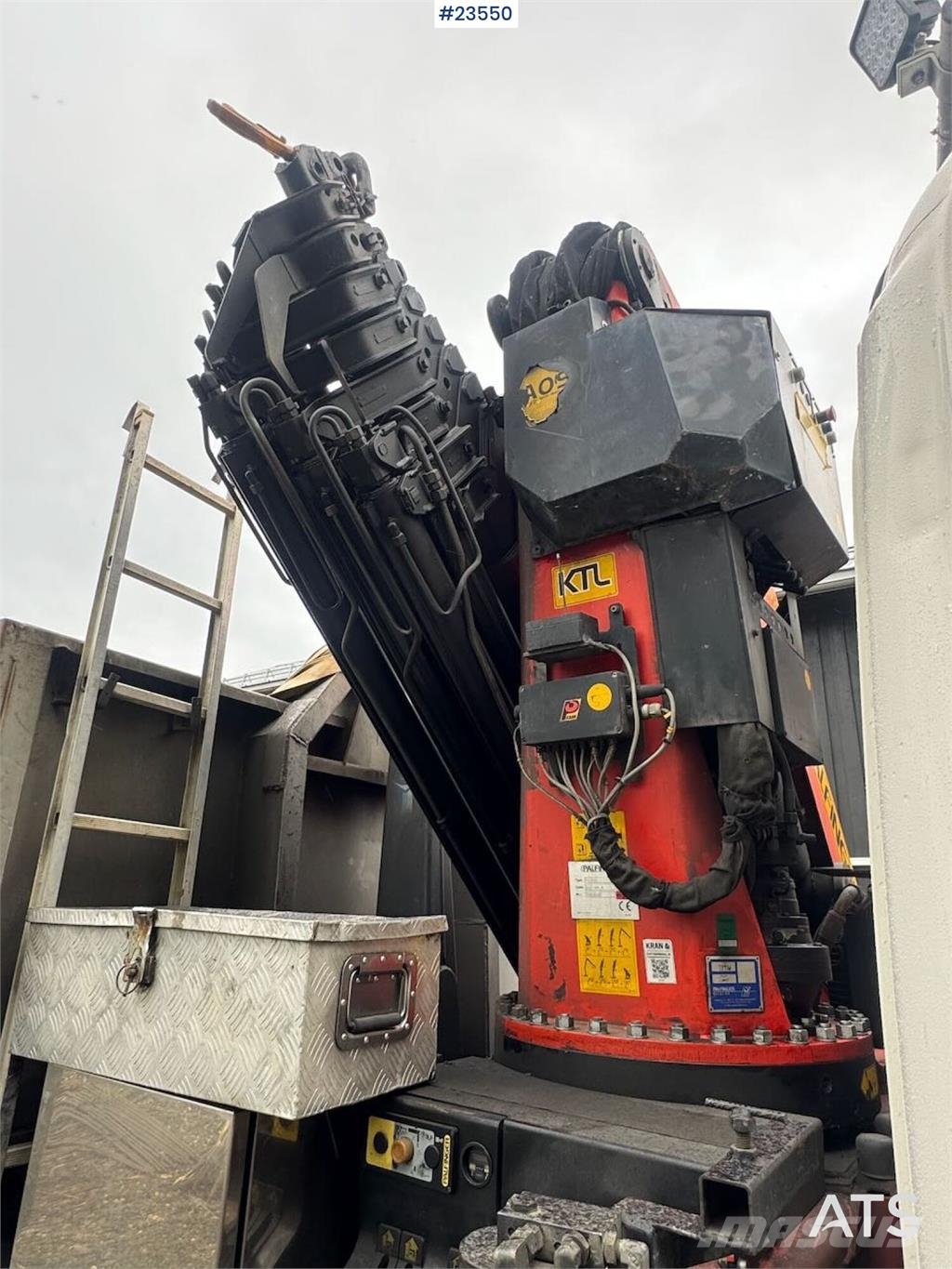 Scania P124 Tridem Hooklift & Crane Truck – Hooklift Cont 크레인 트럭