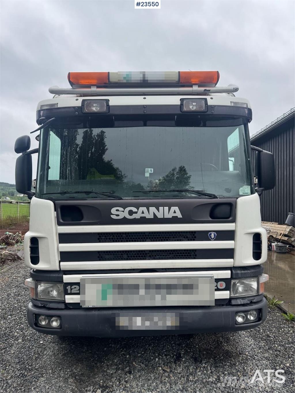 Scania P124 Tridem Hooklift & Crane Truck – Hooklift Cont 크레인 트럭