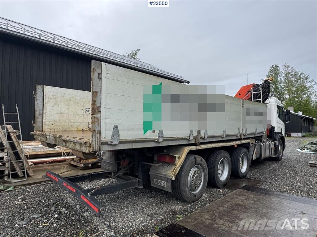 Scania P124 Tridem Hooklift & Crane Truck – Hooklift Cont 크레인 트럭