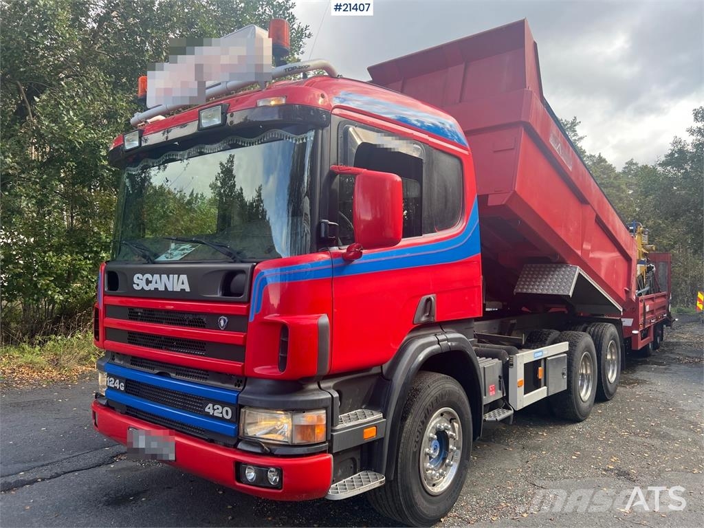 Scania P124G 6x2 Tippbil Lastbiler med tip