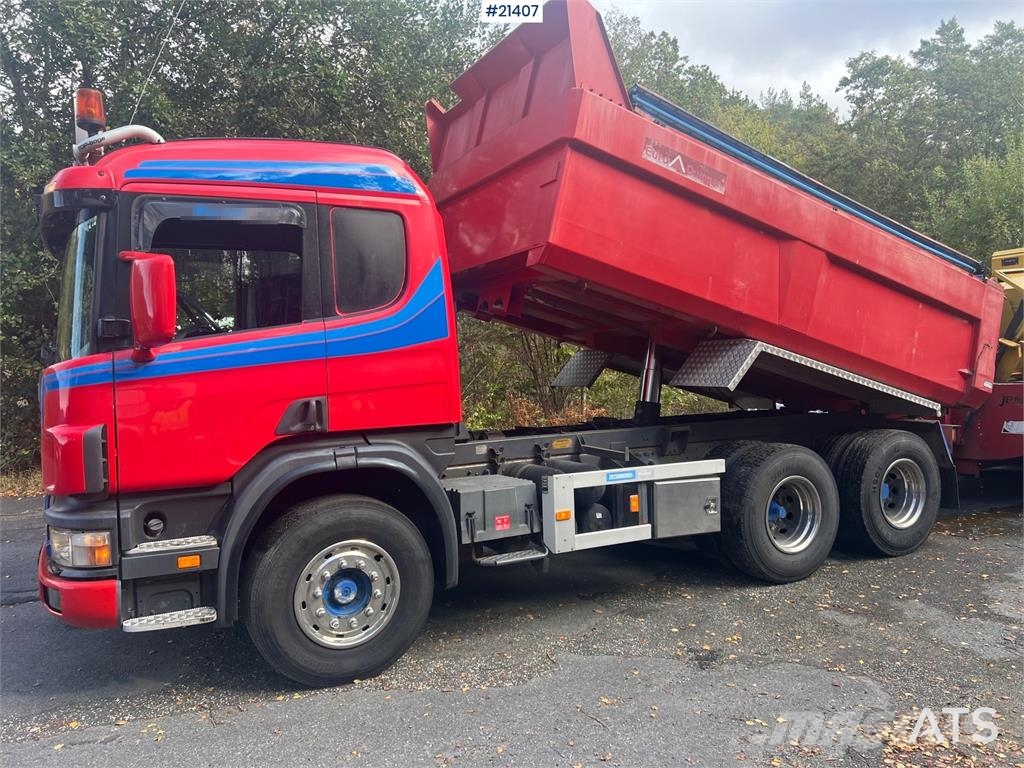 Scania P124G 6x2 Tippbil Lastbiler med tip