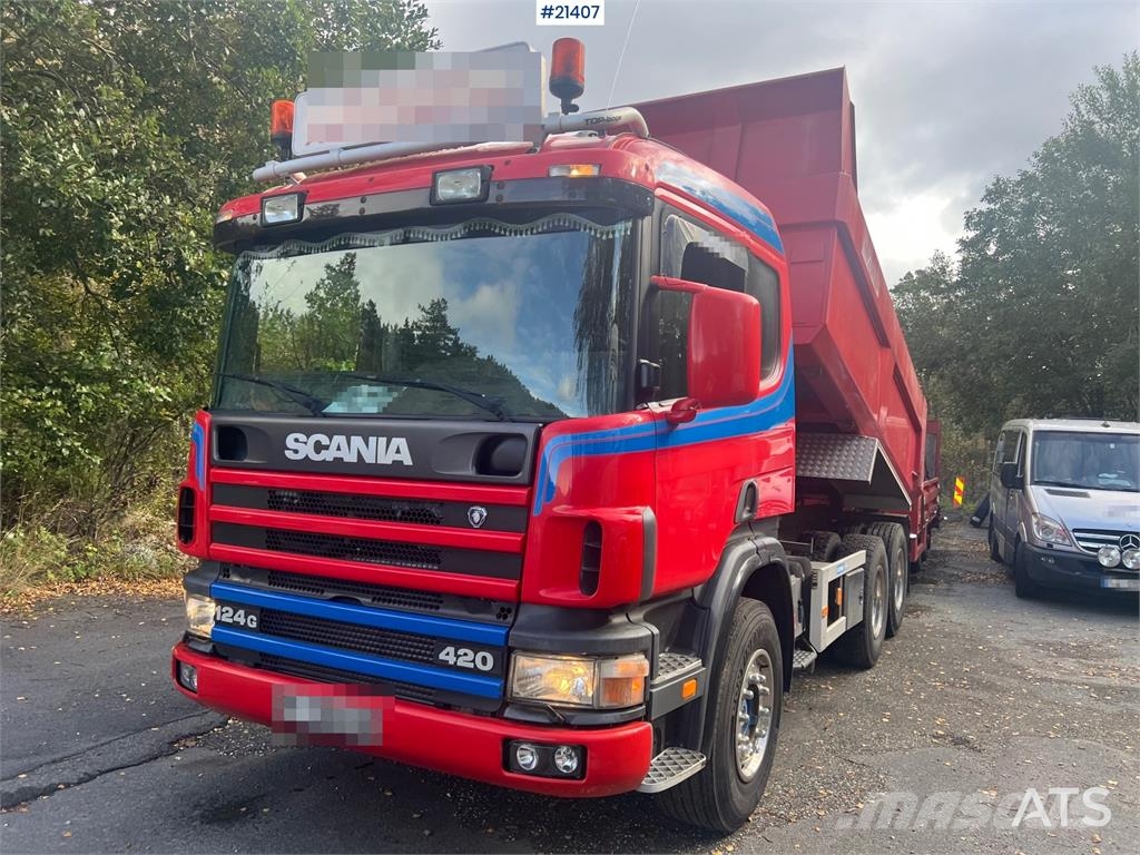 Scania P124G 6x2 Tippbil Lastbiler med tip