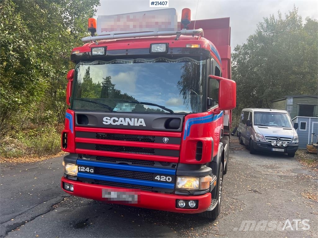 Scania P124G 6x2 Tippbil Lastbiler med tip