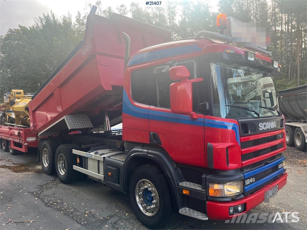 Scania P124G 6x2 Tippbil Lastbiler med tip